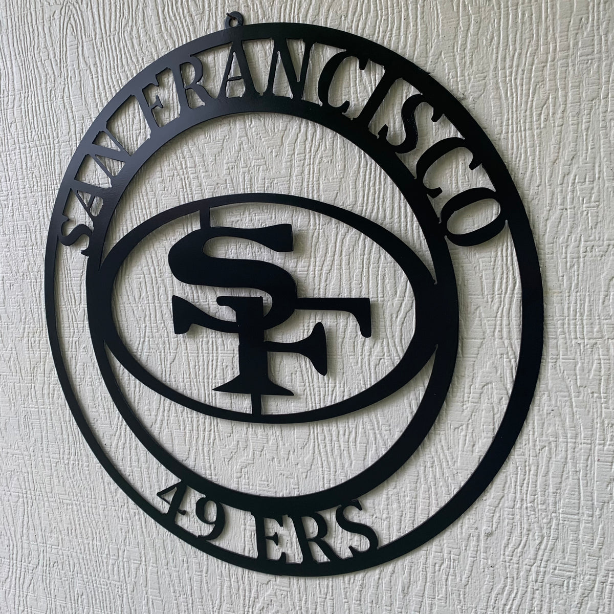 SAN FRANCISCO 49ERS METAL CUSTOM VINTAGE RAW METAL CRAFT TEAM SIGN HANDMADE 12",18",24",32",36",40",50"