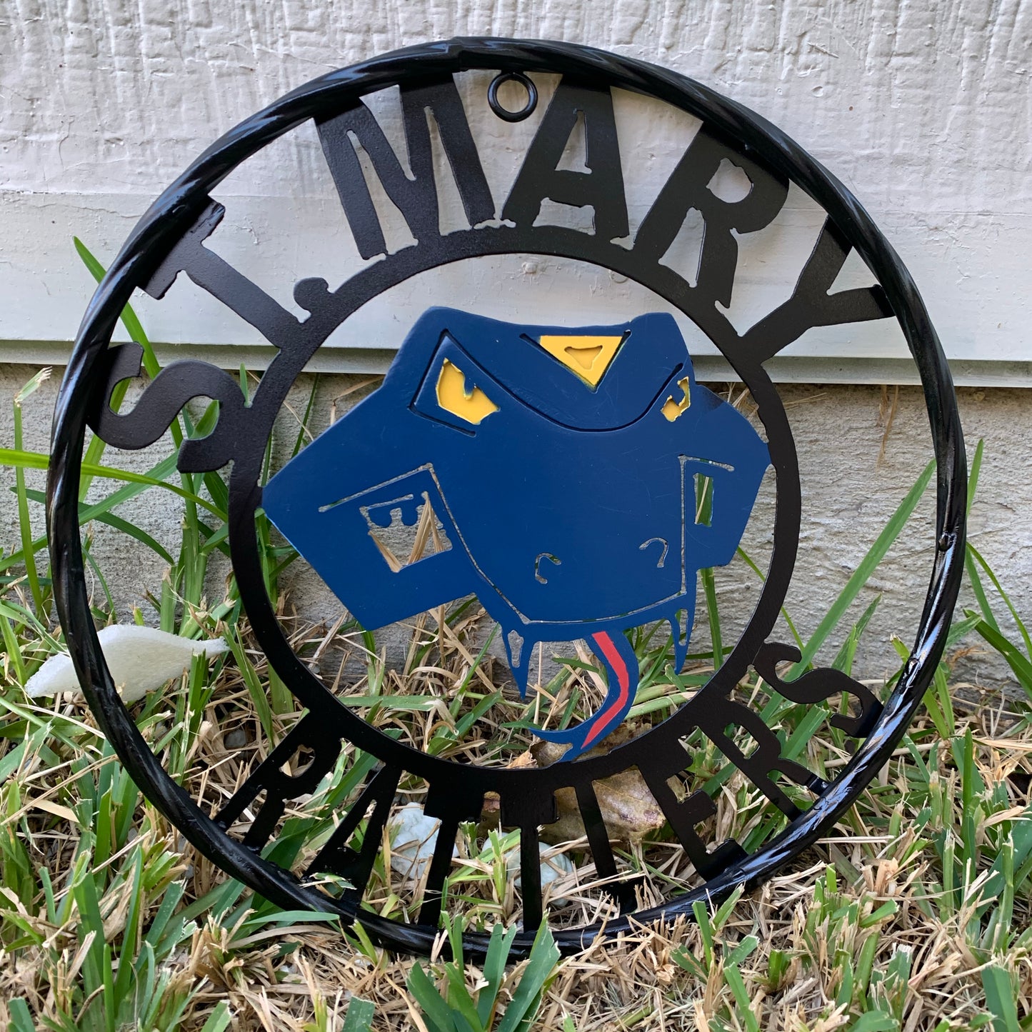 St. MARY RATTLERS METAL CUSTOM VINTAGE CRAFT TEAM SIGN HANDMADE
