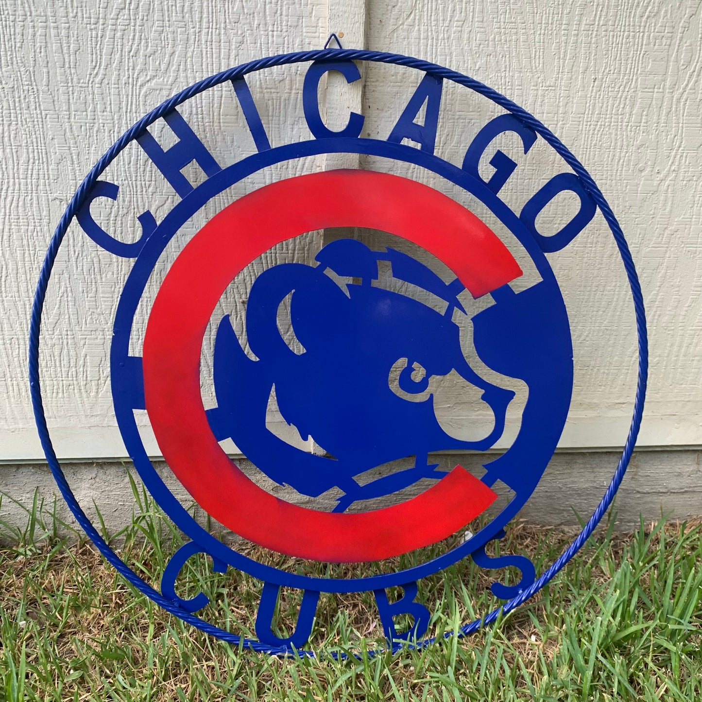 12", 18", 24", 32" CHICAGO CUBS CUSTOM METAL VINTAGE CRAFT TEAM SPORTS SIGN HANDMADE