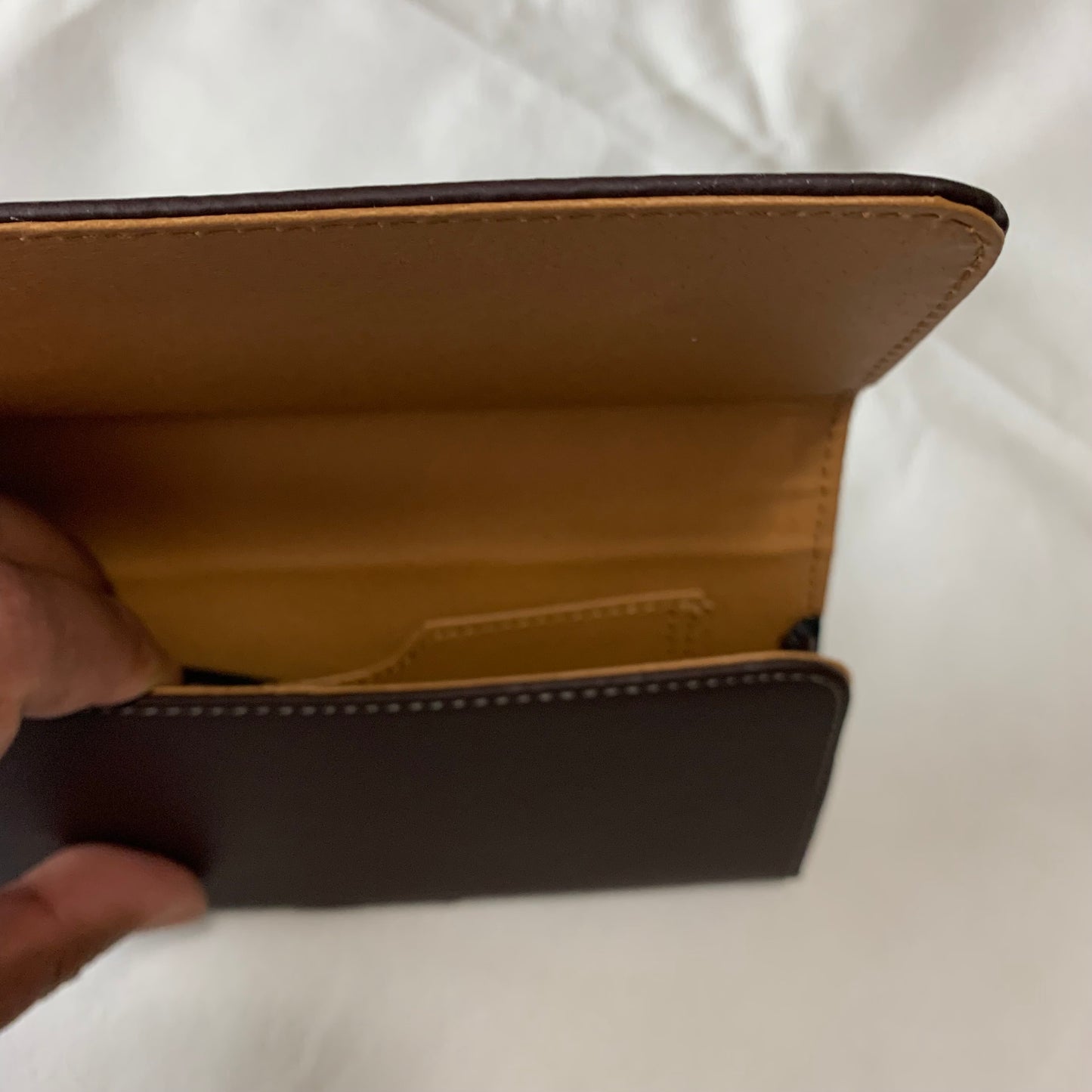 6.6" LUXMO COFFEE BROWN LEATHER EXTRA LARGE POUCH BELT LOOP HOLSTER CELL PHONE CASE UNIVERSAL OVERSIZE #LU20
