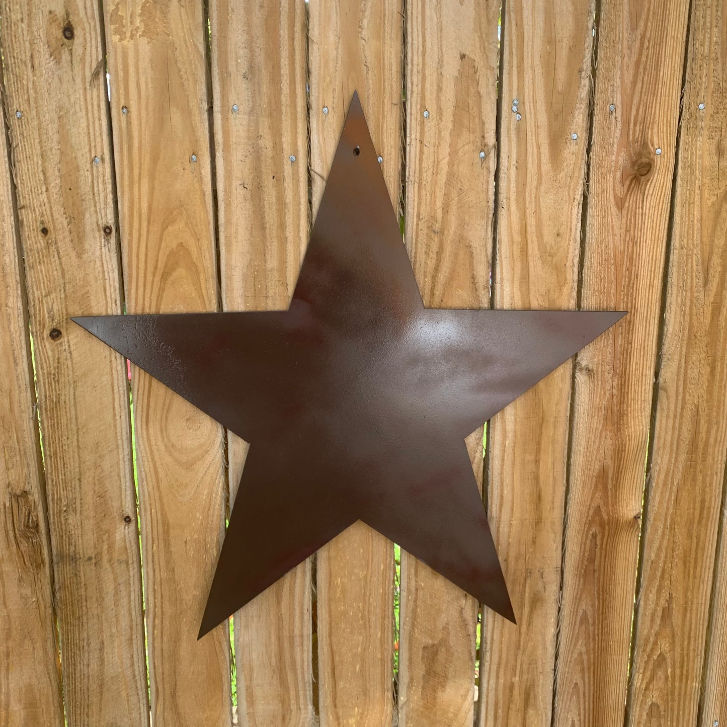 2D FLAT STAR BARN PLAIN LASERCUT METAL BROWN STAR ART WESTERN HOME DECOR HANDMADE #EH12822