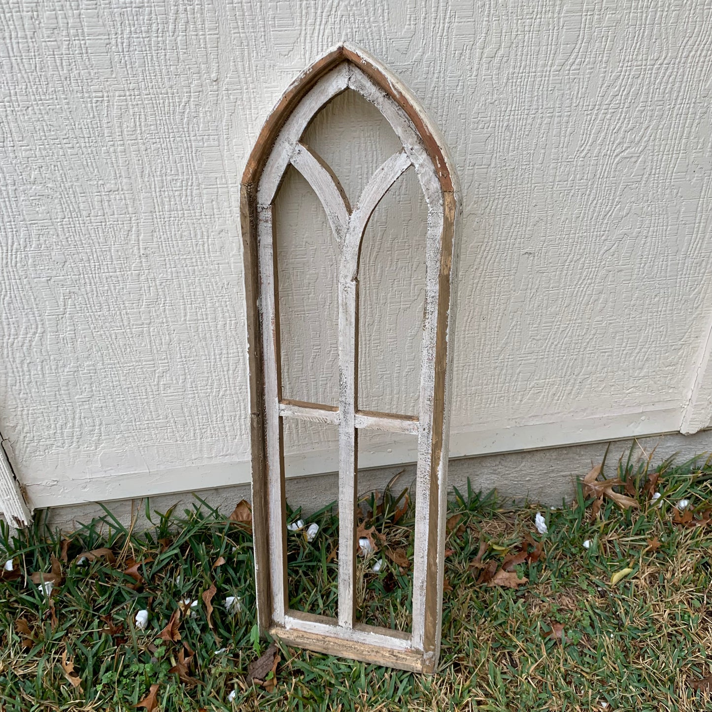 36" 2 PCS FERRARA CATHEDRAL WINDOW 2pc SET WESTERN HOME DECOR HANDMADE CRAFT NEW #EH11564