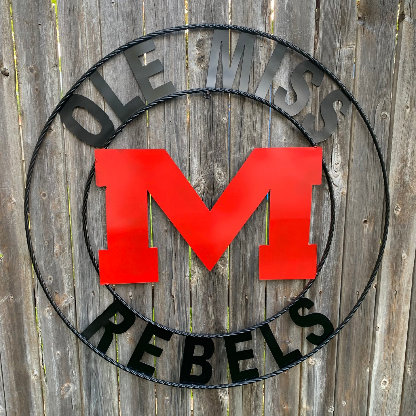 12", 18", 24", 32" OLE MISS REBELS MISSISSIPPI CUSTOM METAL TEAM VINTAGE SIGN