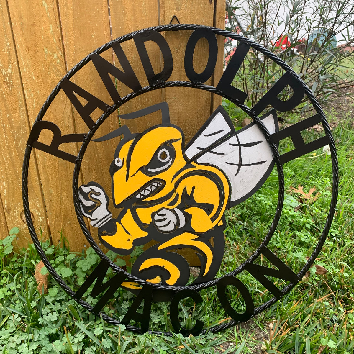RANDOLPH MACON CUSTOM METAL VINTAGE CRAFT TEAM SIGN HANDMADE 12",18",24",32" SIZES