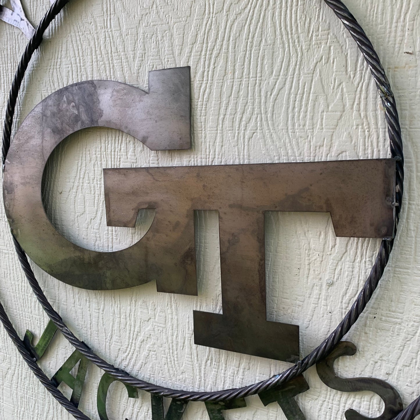 GEORGIA TECH YELLOW JACKETS CUSTOM RAW METAL VINTAGE CRAFT SIGN UNPAINTED HANDMADE 12",18",24",32",36"