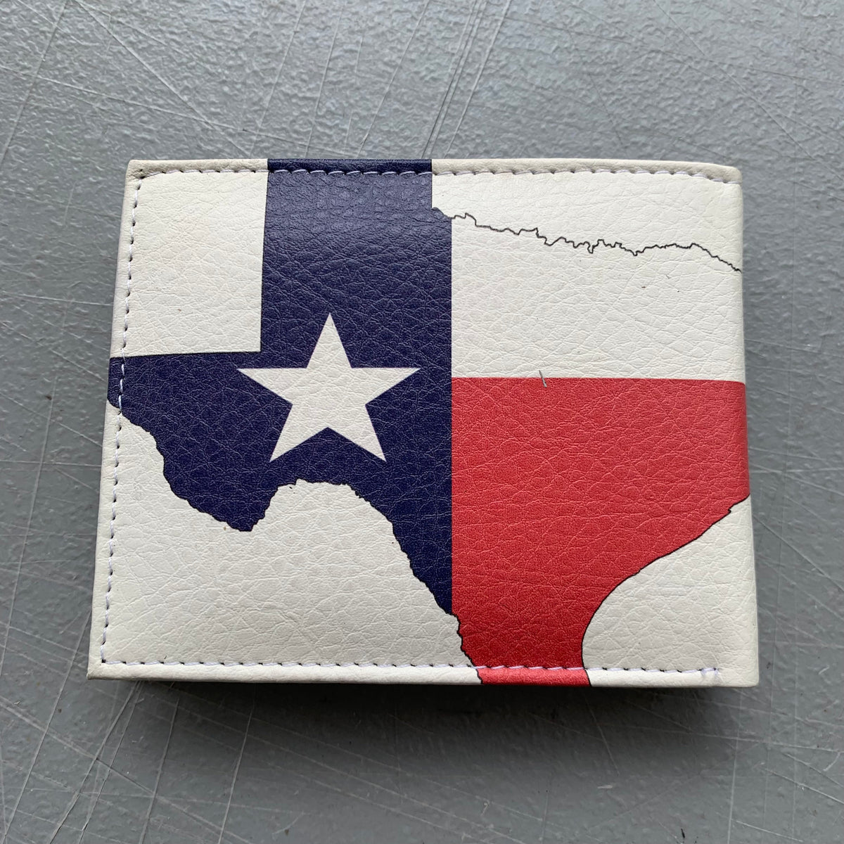 5" TEXAS FLAG WALLET LEATHER BIFOLD WALLET NEW