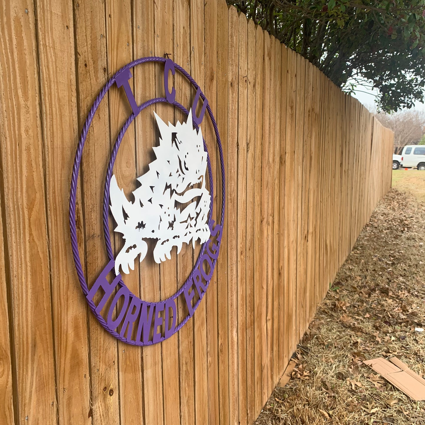 12",18",24",32",36" TCU HORNED FROGS CUSTOM METAL VINTAGE CRAFT TEAM SIGN HANDMADE