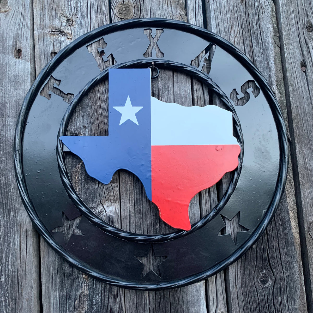 12" STATE OF TEXAS MAP CUSTOM METAL VINTAGE CRAFT SIGN WESTERN HOME DECOR NEW