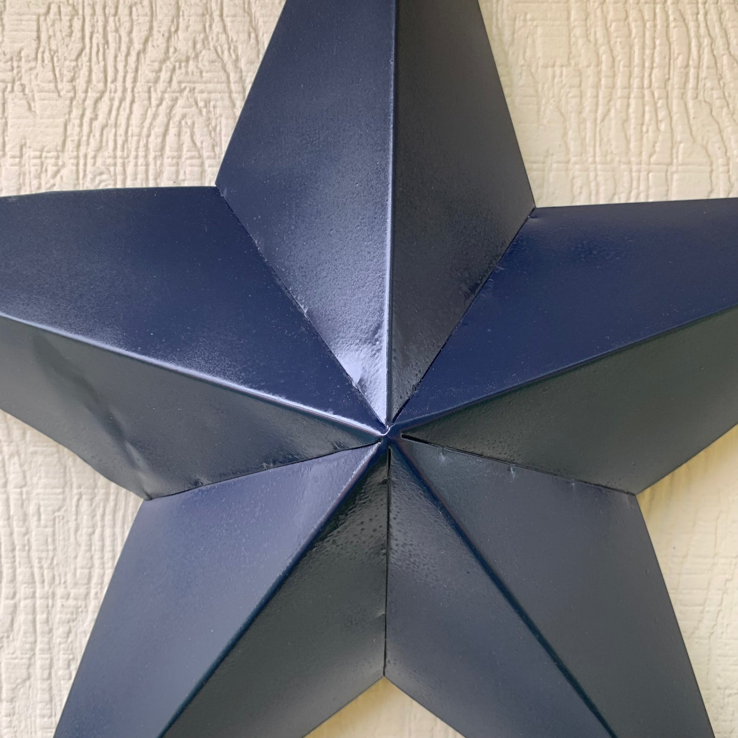 GOD BLESS AMERICA NAVY BLUE METAL BARN STAR RING ART WESTERN HOME DECOR NEW-#EH10131