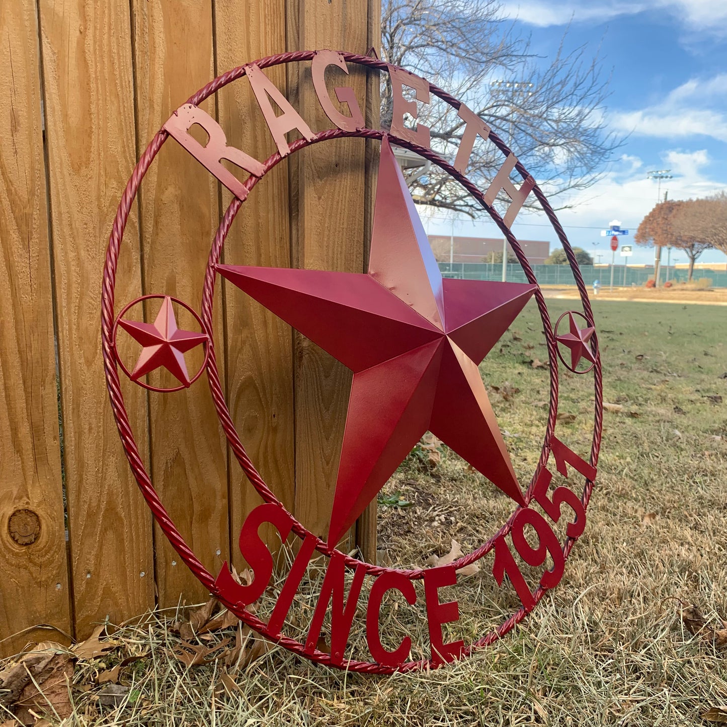 PHILLIPS STYLE YOUR CUSTOM STAR METAL NAME RUSTIC BURGUNDY RED PHILLIPS CUSTOM 3d STAR METAL NAME BARN STAR TWISTED ROPE RING DESIGN METAL WALL ART HOME DECOR ANY SIZE