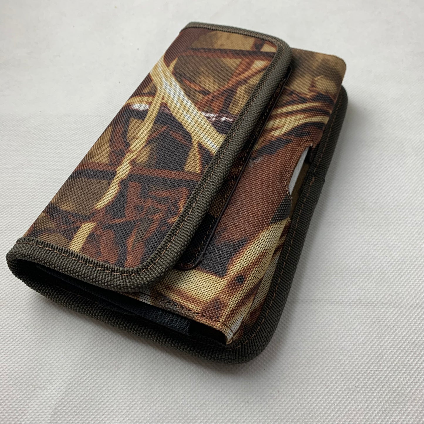 7" LUXMO WIRELESS XL MEGA EXTRA LARGE HORIZONTAL CAMO RUGGED POUCH VELCO CLOSURE  &  BELT LOOP CLIP HOLSTER CELL PHONE CASE UNIVERSAL OVERSIZE