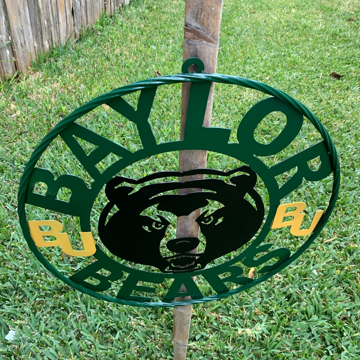 12",18",24",32" BAYLOR BEARS CUSTOM METAL VINTAGE CRAFT SIGN WESTERN HOME DECOR HANDMADE