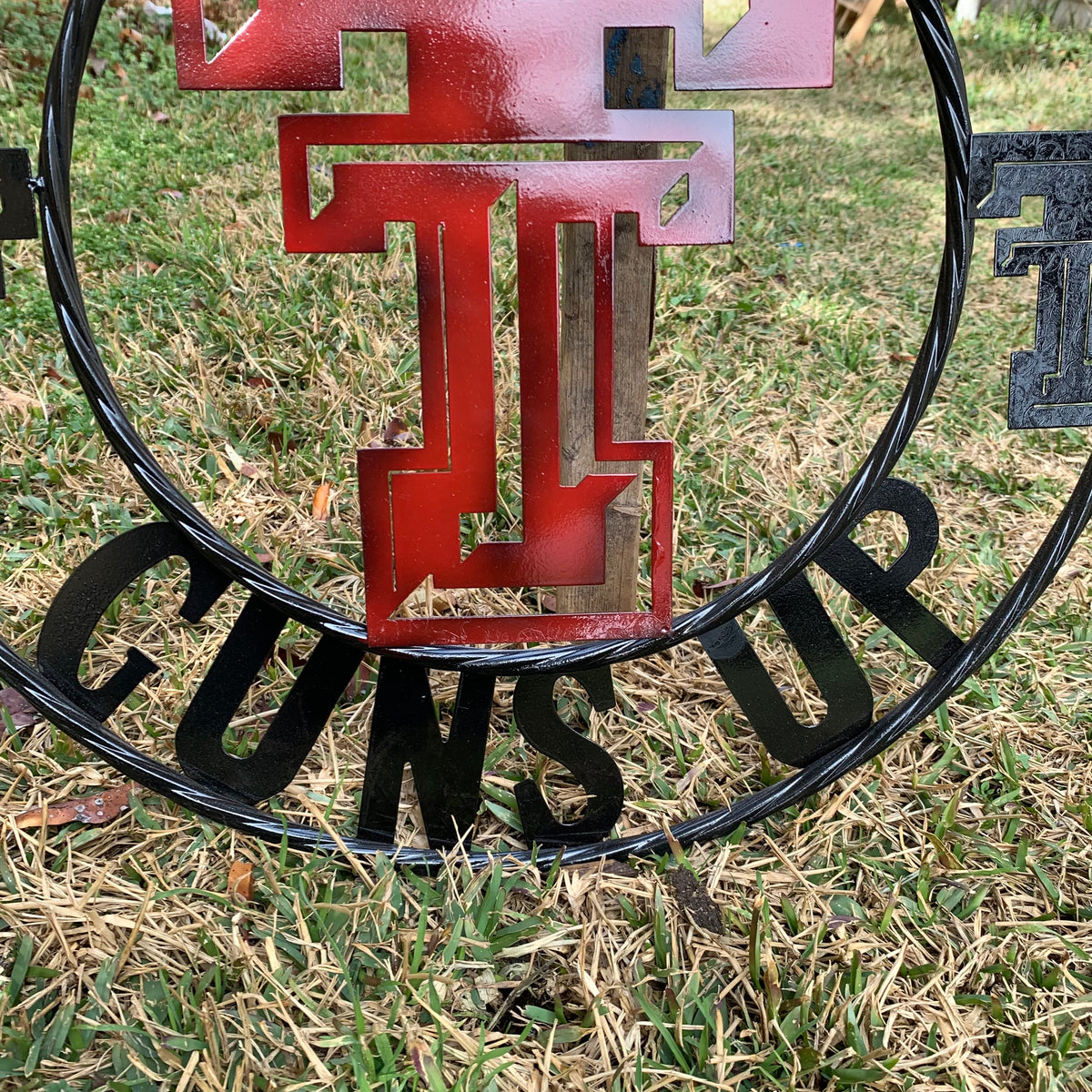 12", 18", 24", 32" GET YOUR GUNS UP TEXAS TECH CUSTOM METAL VINTAGE CRAFT TEAM SIGN