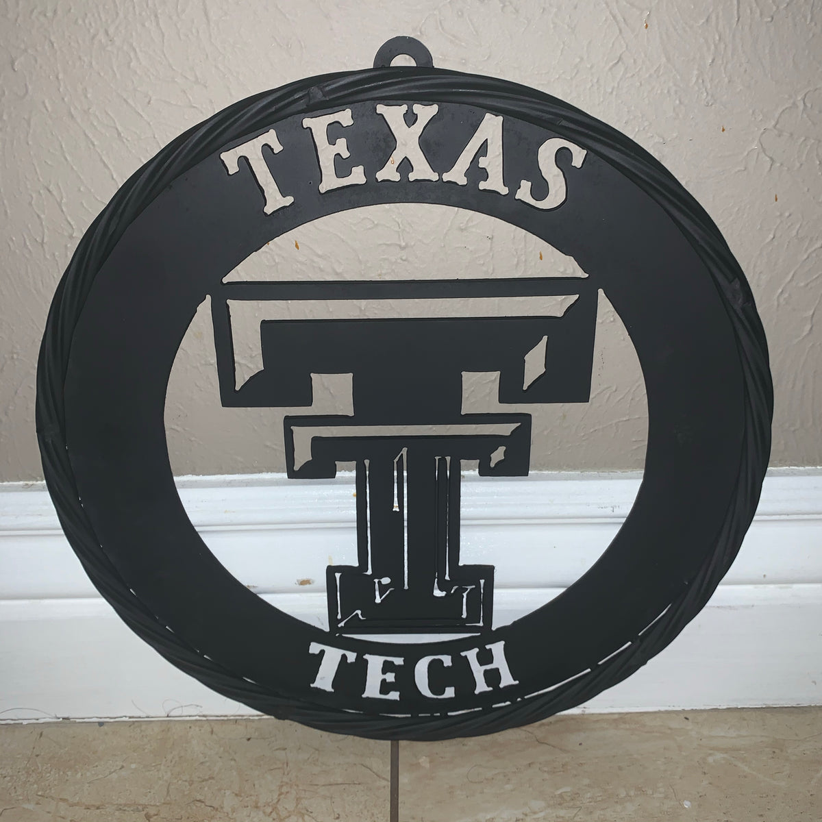 12",18",24",32",36" TEXAS TECH RUSTIC BLACK CUSTOM METAL VINTAGE CRAFT TEAM SIGN HANDMADE TO ORDER