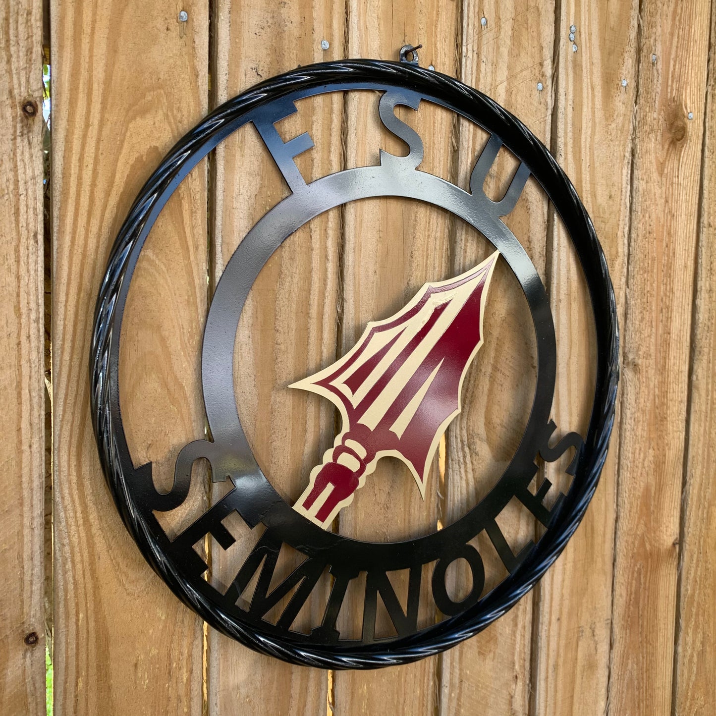 FSU SEMINOLES FLORIDA METAL CUSTOM VINTAGE CRAFT TEAM SIGN HANDMADE 12",18",24",36"