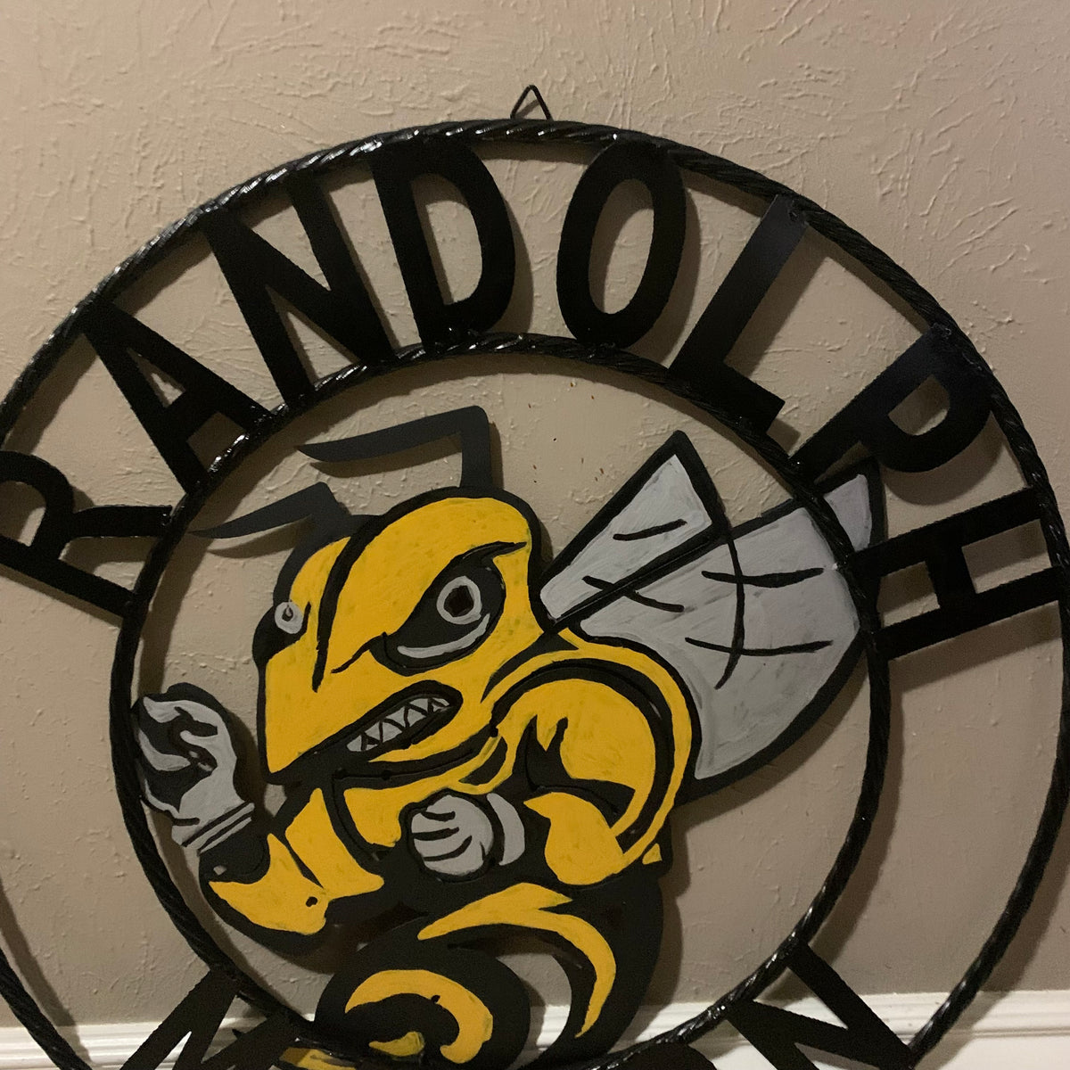 RANDOLPH MACON CUSTOM METAL VINTAGE CRAFT TEAM SIGN HANDMADE 12",18",24",32" SIZES