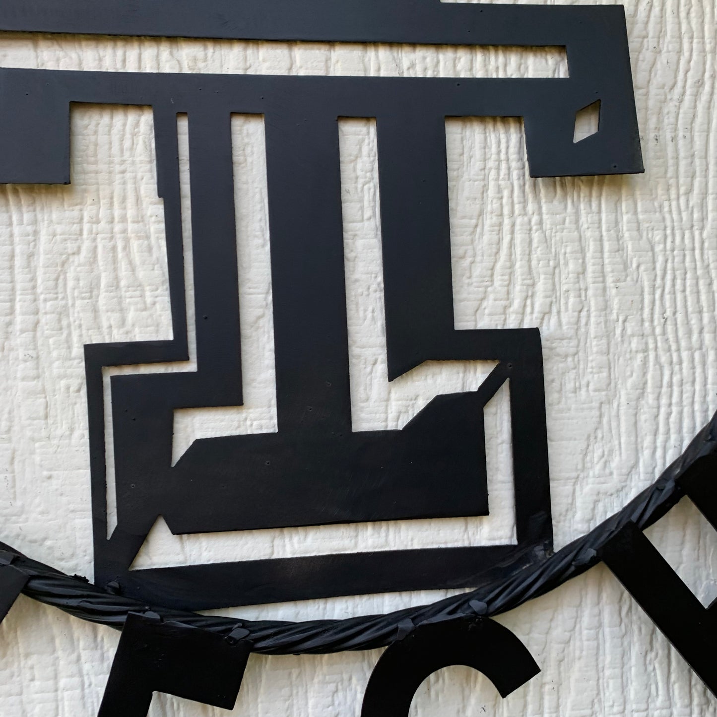 TEXAS TECH RUSTIC BLACK CUSTOM METAL VINTAGE CRAFT WESTERN HOME DECOR HANDMADE