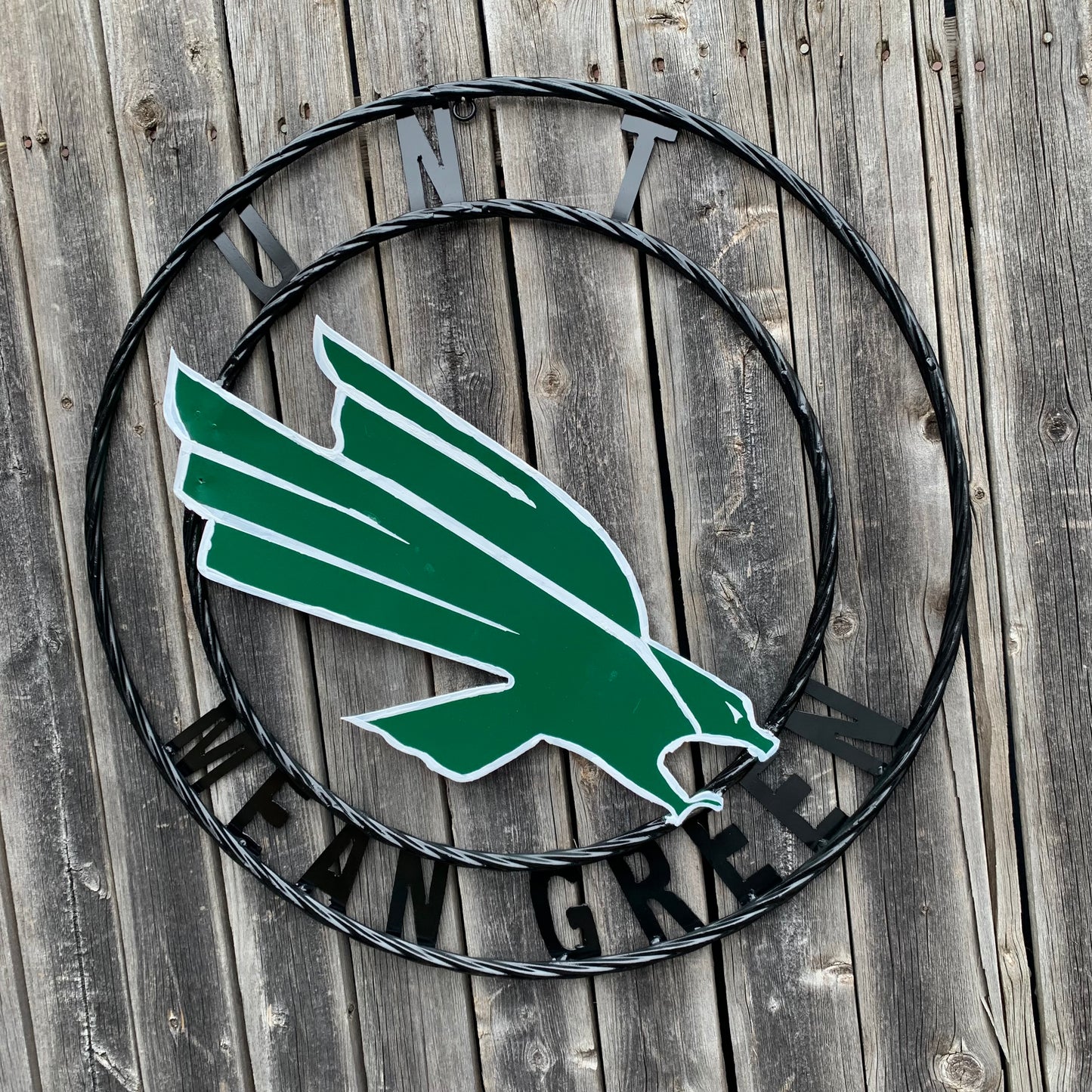 12",18",24",32",36" UNT MEAN GREEN CUSTOM METAL VINTAGE CRAFT SIGN TEAM HANDMADE