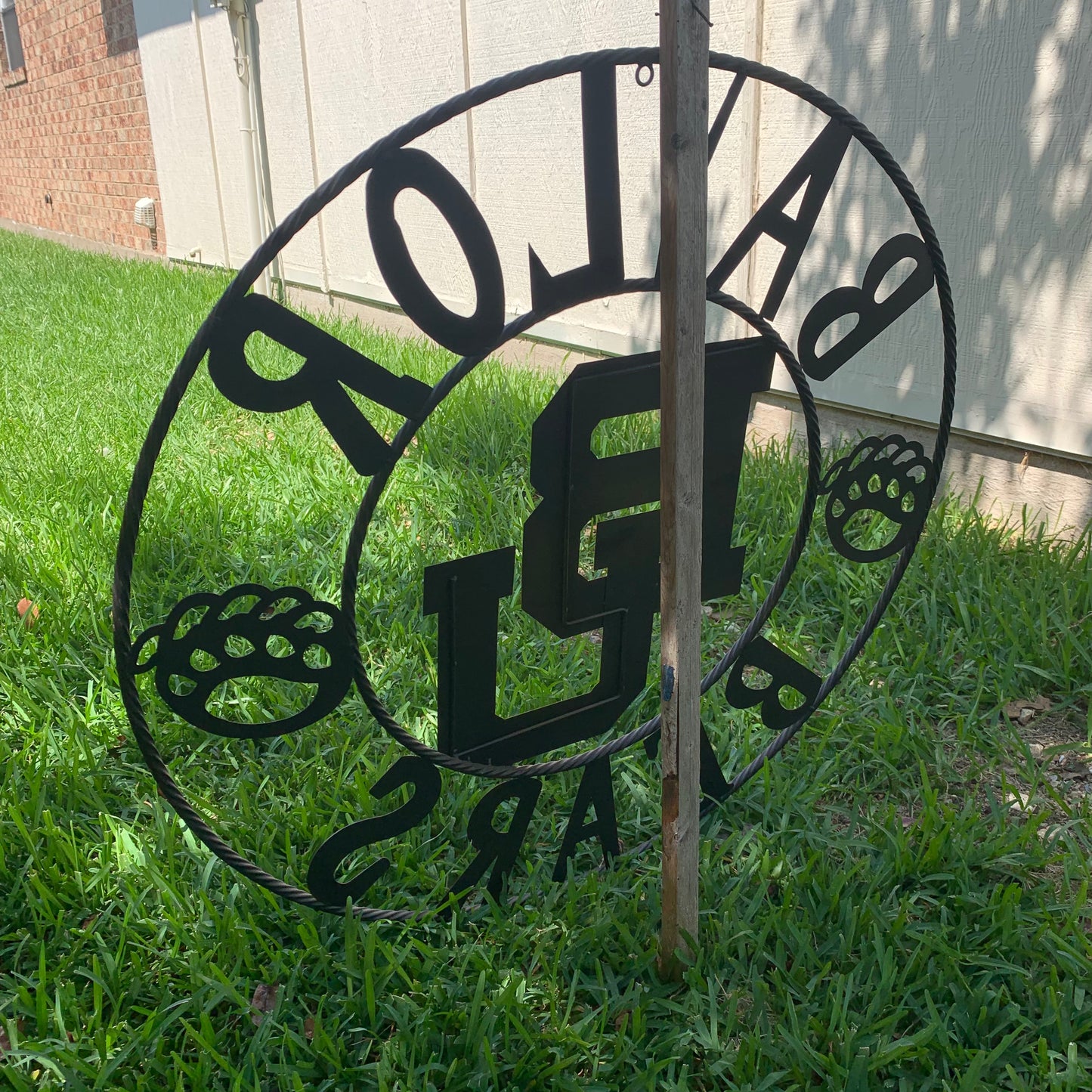 12", 18", 24", 32" BAYLOR BEARS CUSTOM METAL VINTAGE CRAFT WESTERN HOME DECOR HANDMADE