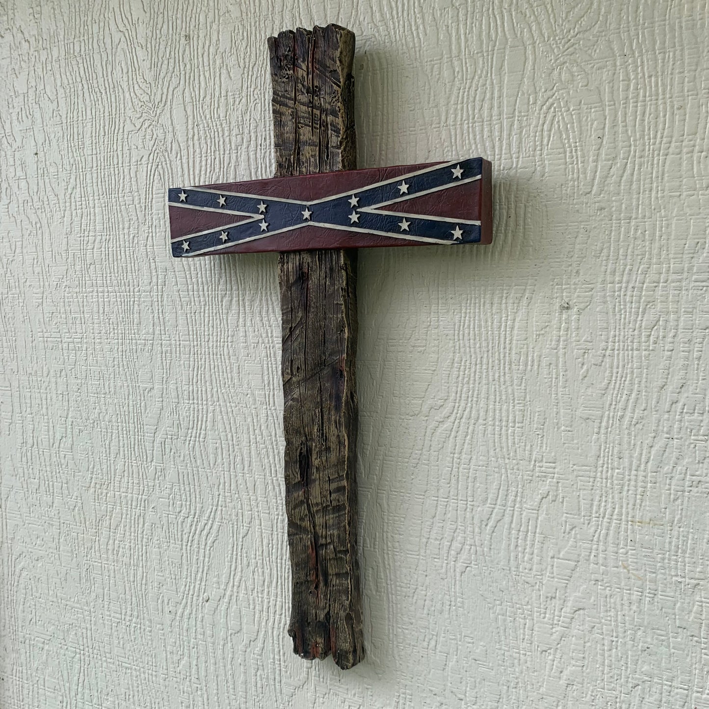 P & G FLAG STONE CROSS WESTERN HOME DECOR NEW ART--FREE SHIPPING