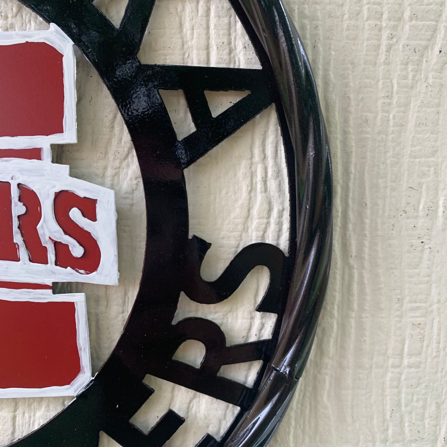 NEBRASKA HUSKERS METAL CUSTOM VINTAGE CRAFT TEAM SIGN WESTERN HOME DECOR HANDMADE 12",18",24",36"