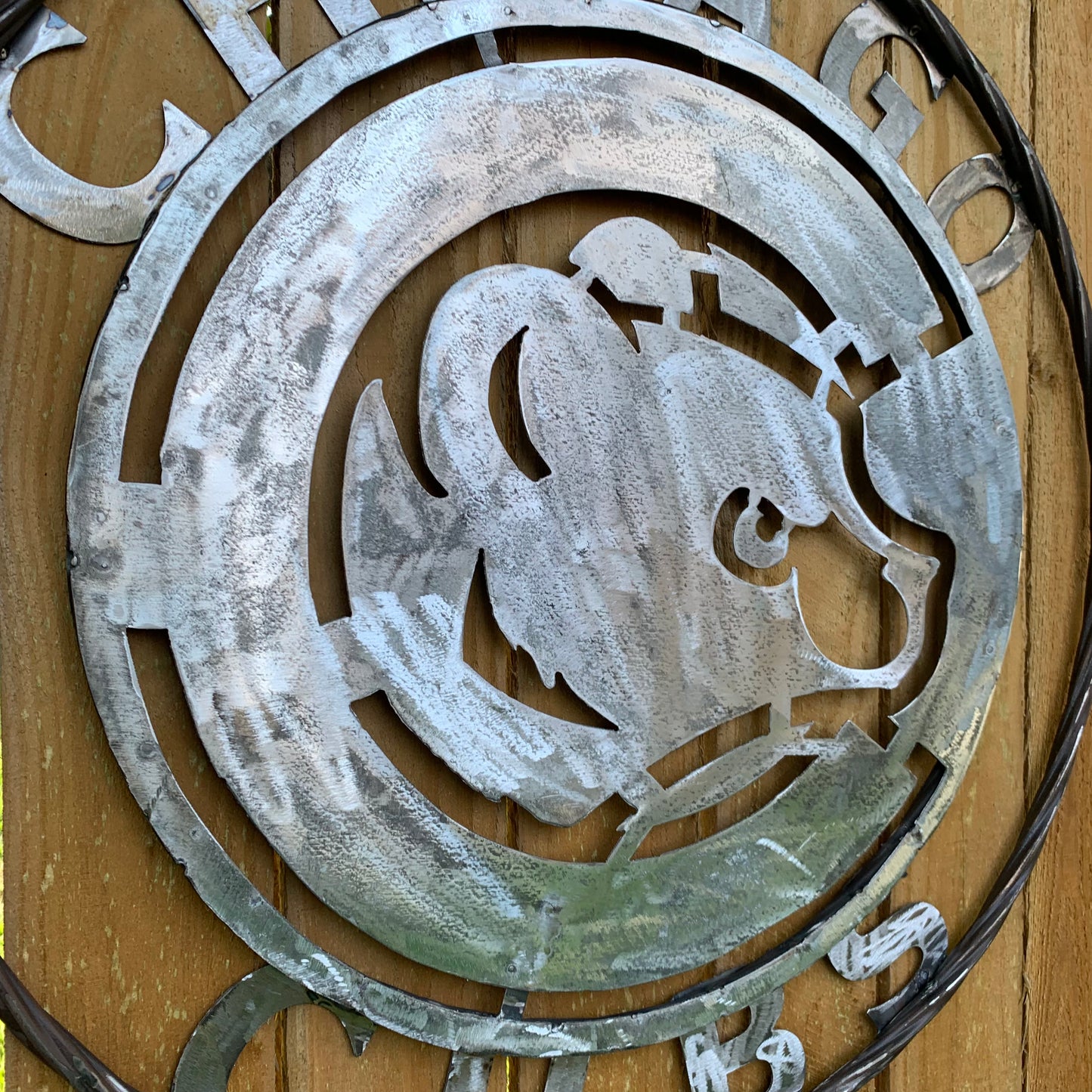 12", 18", 24", 32" CHICAGO CUBS CUSTOM RAW METAL VINTAGE CRAFT TEAM SPORTS SIGN HANDMADE