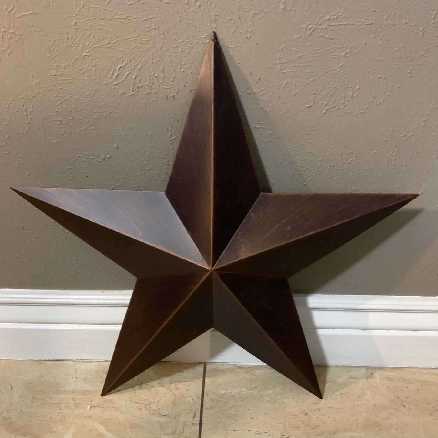 12",16",22",24",30",36" RUSTIC BRONZE BARN STAR 5 POINT METAL STAR OF DAVID WESTERN HOME DECOR HANDMADE NEW 3" TO 36"-#EH10044