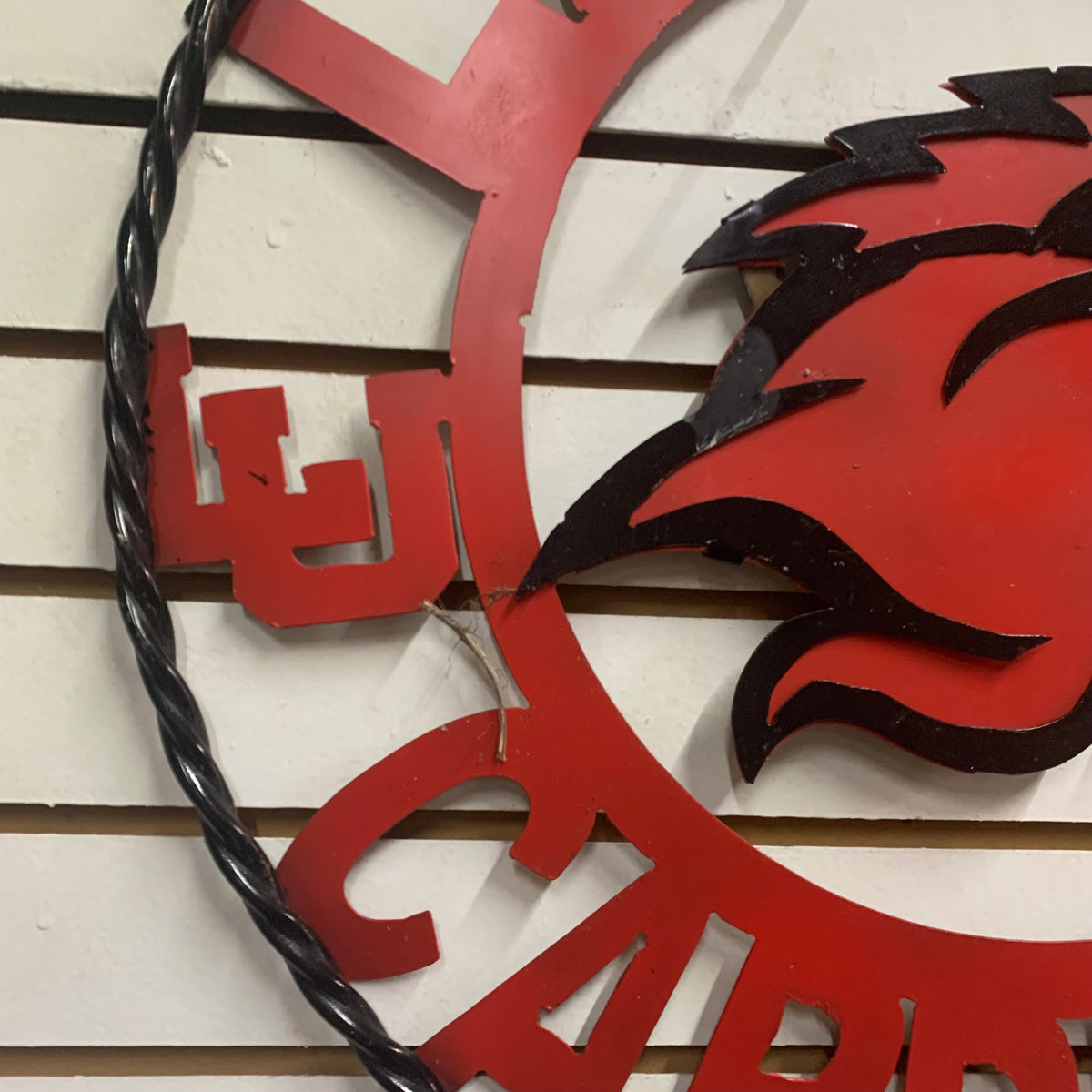 LAMAR CARDINALS CUSTOM METAL VINTAGE CRAFT SIGN WALL ART RUSTIC TEAM WESTERN HOME DECOR HANDMADE