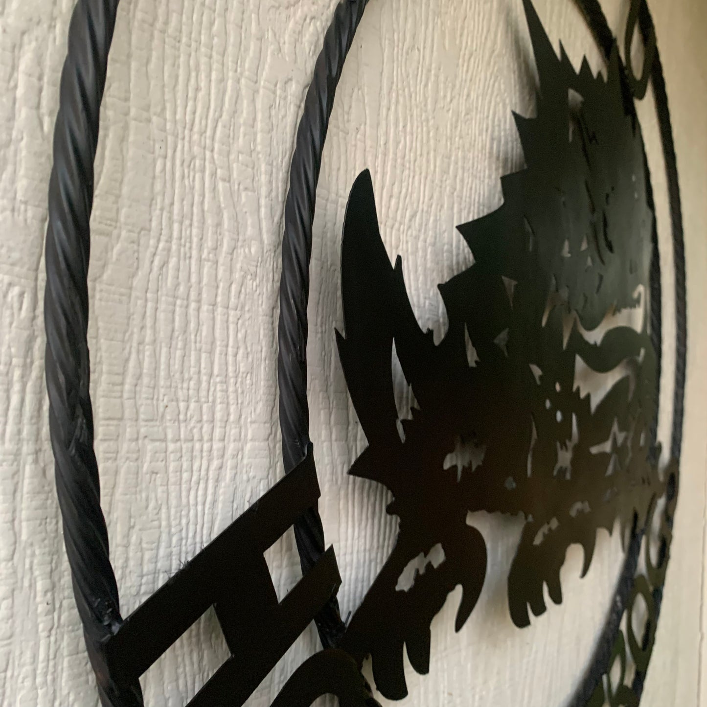 TCU HORNED FROGS BLACK CUSTOM METAL VINTAGE CRAFT TEAM SIGN HANDMADE