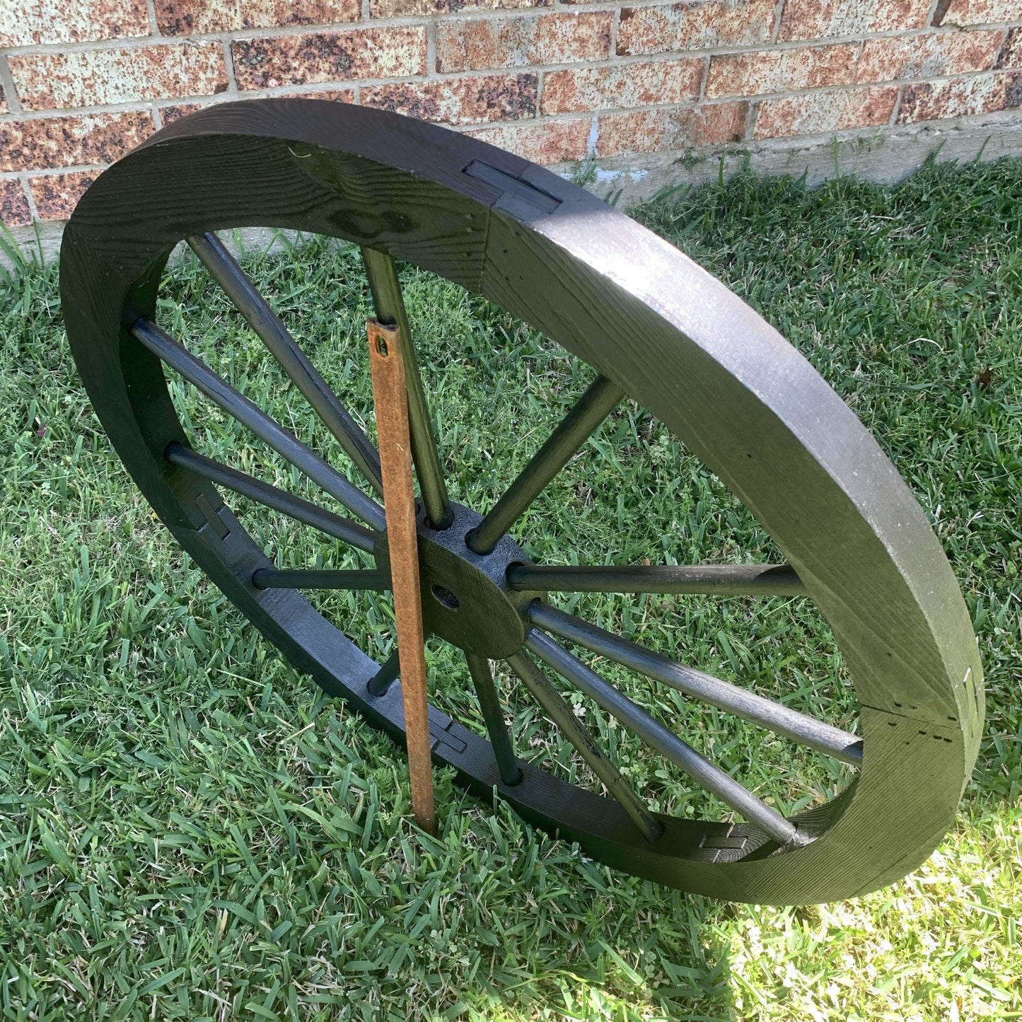 16",24",30" WAGON WHEEL BROWN BARN WOOD WESTERN HOME DECOR RUSTIC HANDMADE CRAFT