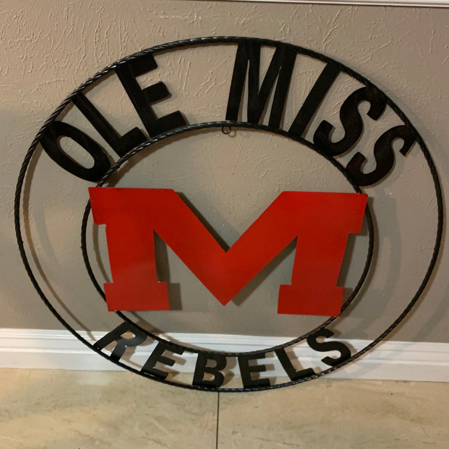 12", 18", 24", 32" OLE MISS REBELS MISSISSIPPI CUSTOM METAL TEAM VINTAGE SIGN
