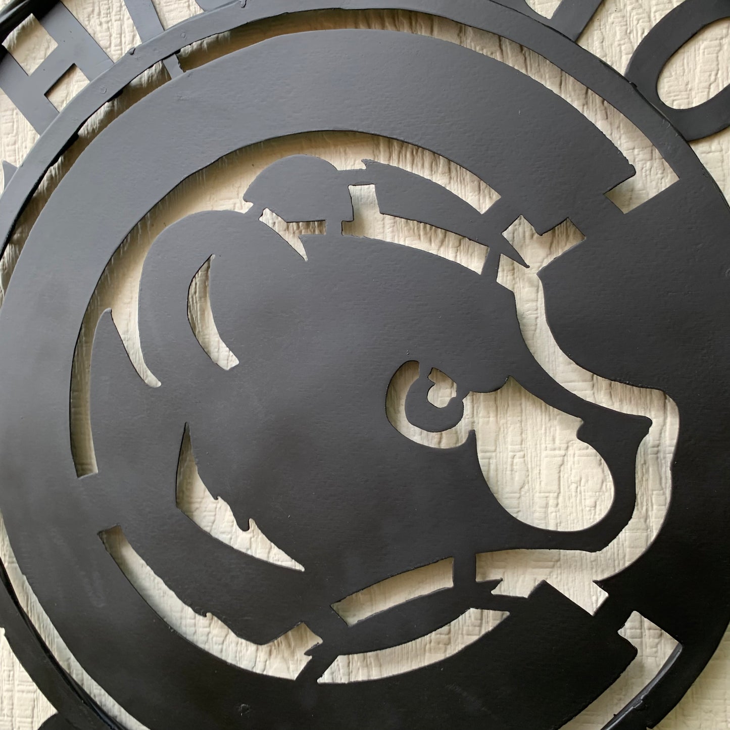 12", 18", 24", 32" CHICAGO CUBS CUSTOM BLACK & RAW METAL VINTAGE CRAFT TEAM SPORTS SIGN HANDMADE