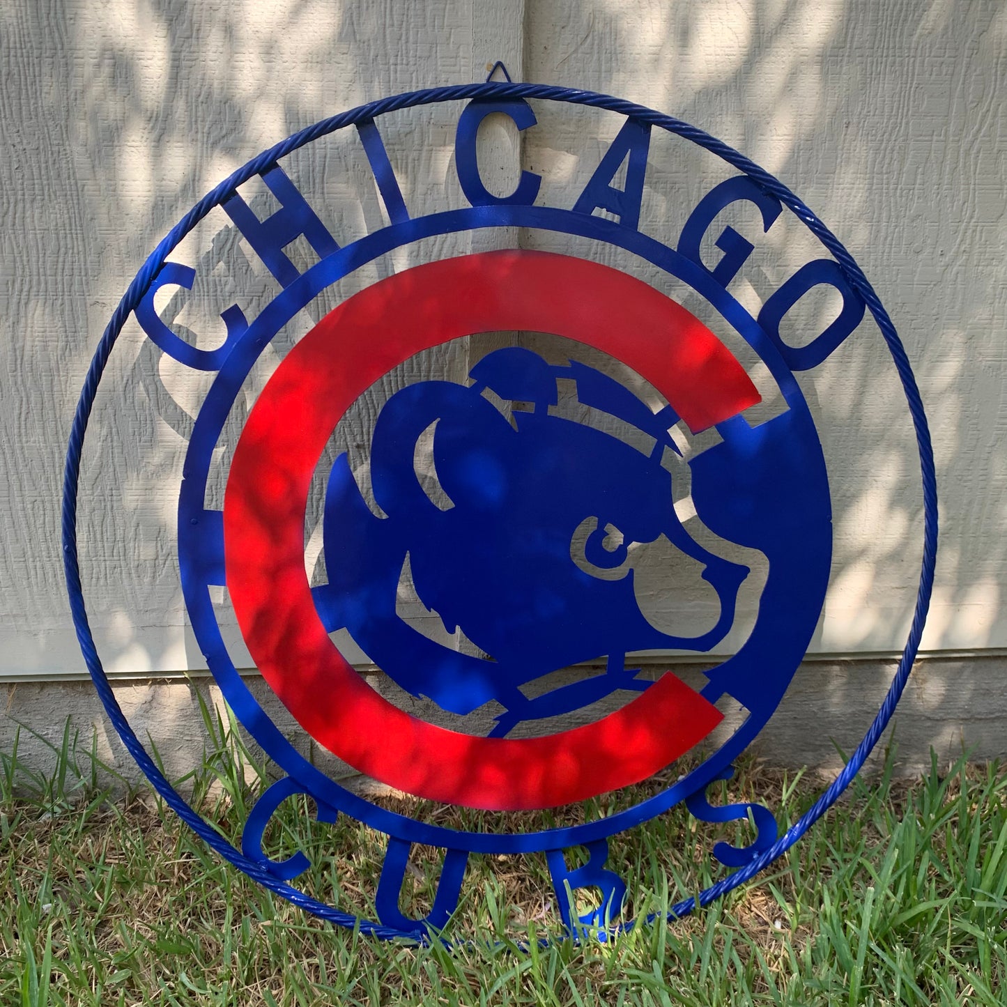 12", 18", 24", 32" CHICAGO CUBS CUSTOM METAL VINTAGE CRAFT TEAM SPORTS SIGN HANDMADE