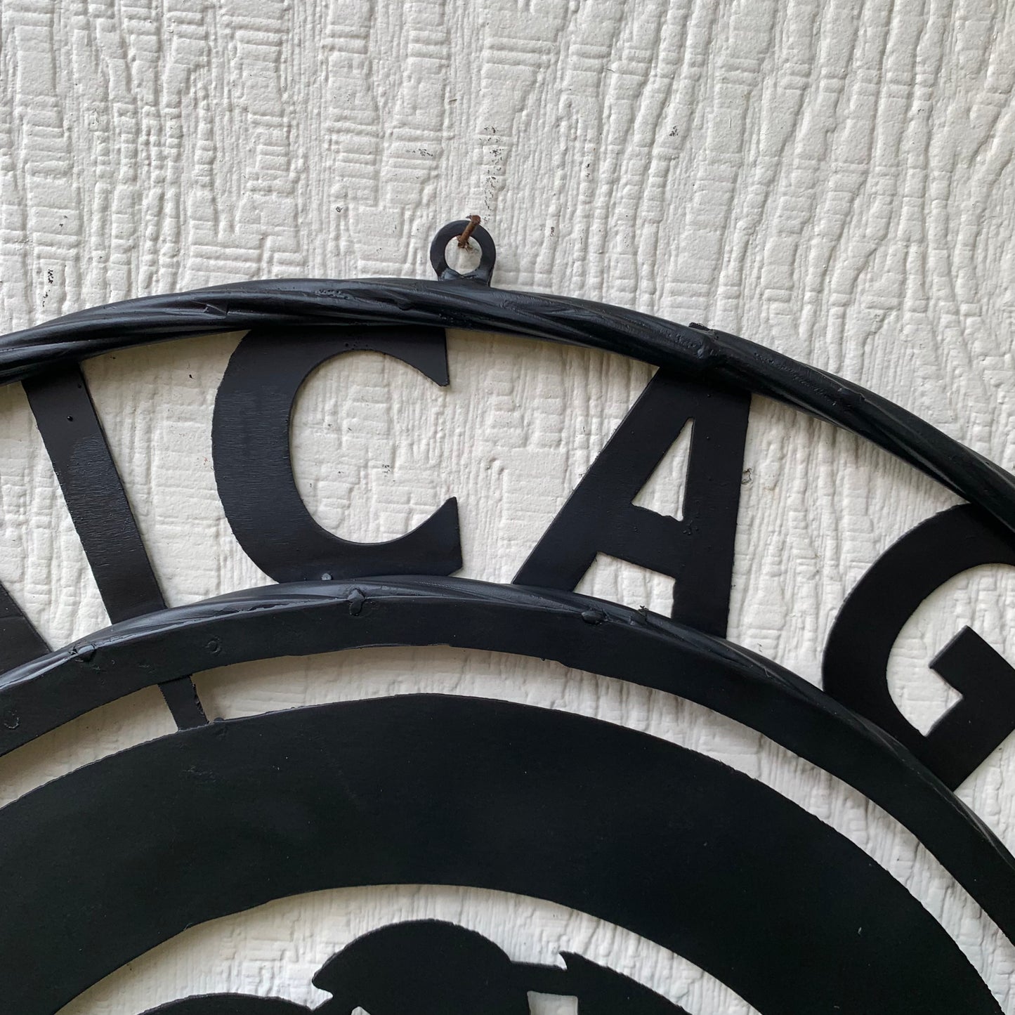 12", 18", 24", 32" CHICAGO CUBS CUSTOM BLACK & RAW METAL VINTAGE CRAFT TEAM SPORTS SIGN HANDMADE