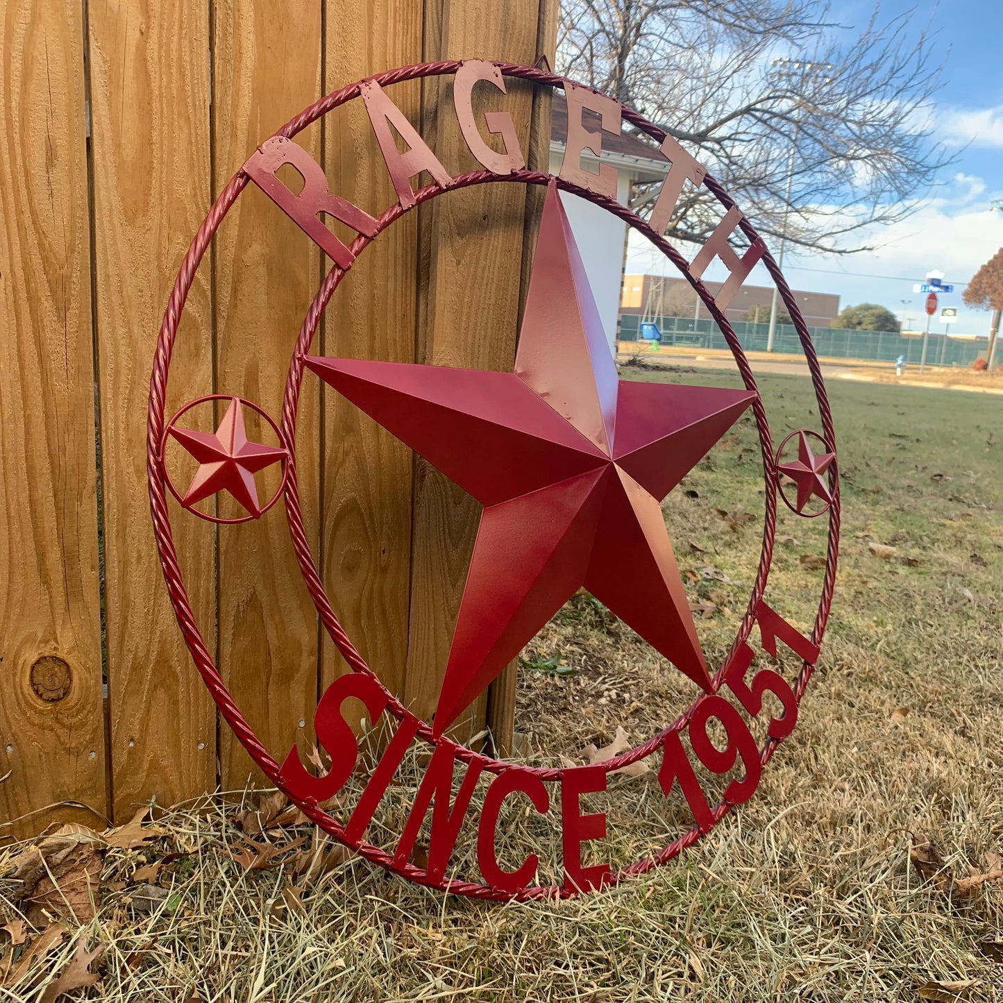 PHILLIPS STYLE YOUR CUSTOM STAR METAL NAME RUSTIC BURGUNDY RED PHILLIPS CUSTOM 3d STAR METAL NAME BARN STAR TWISTED ROPE RING DESIGN METAL WALL ART HOME DECOR ANY SIZE