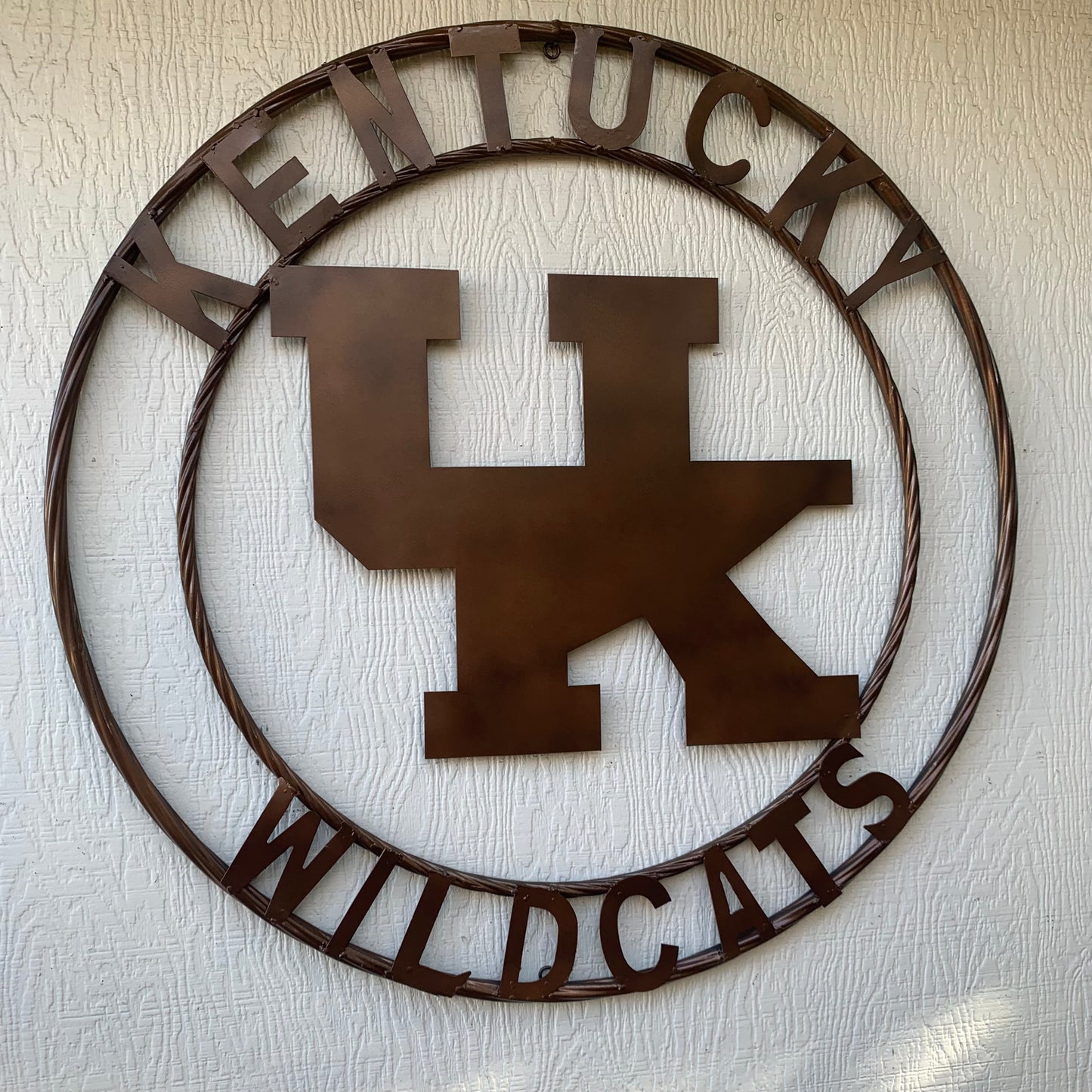 12",18", 24", 32" KENTUCKY WILDCATS RUSTIC BRONZE CUSTOM METAL VINTAGE CRAFT SIGN HANDMADE
