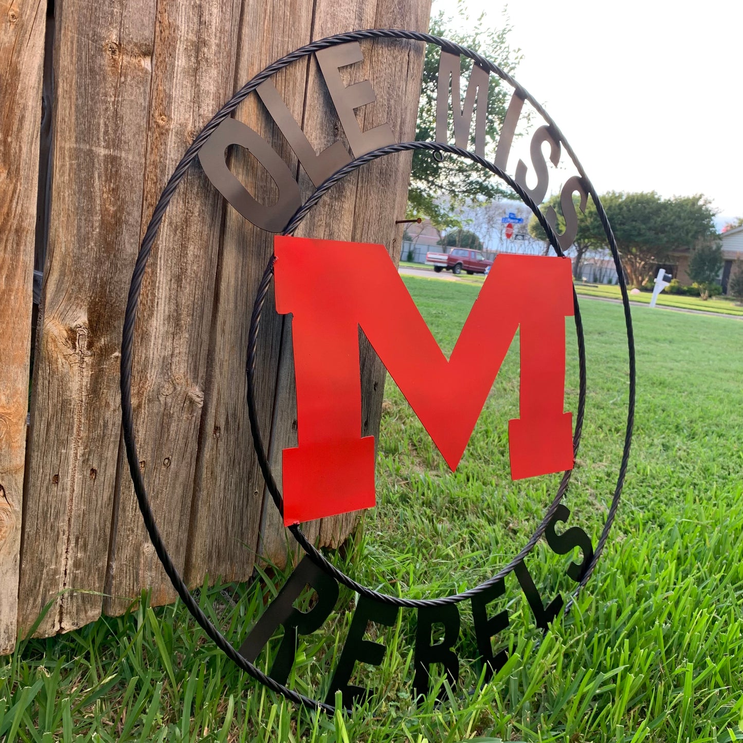 12", 18", 24", 32" OLE MISS REBELS MISSISSIPPI CUSTOM METAL TEAM VINTAGE SIGN