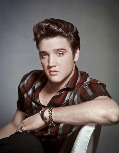 #2433 ELVIS PORTRAIT TIN SIGN CELEBRITY METAL ART WESTERN HOME DECOR HANDMADE CRAFT