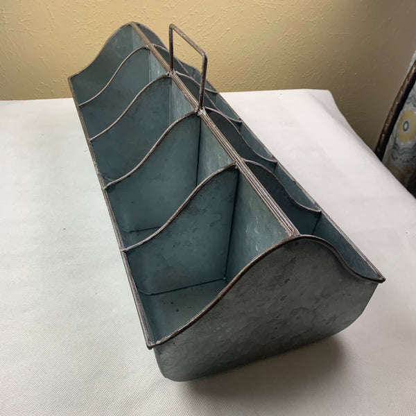 20" CADDY METAL UTENSILS, TOOLS, STORAGE BUCKET WESTERN HOME DECOR NEW