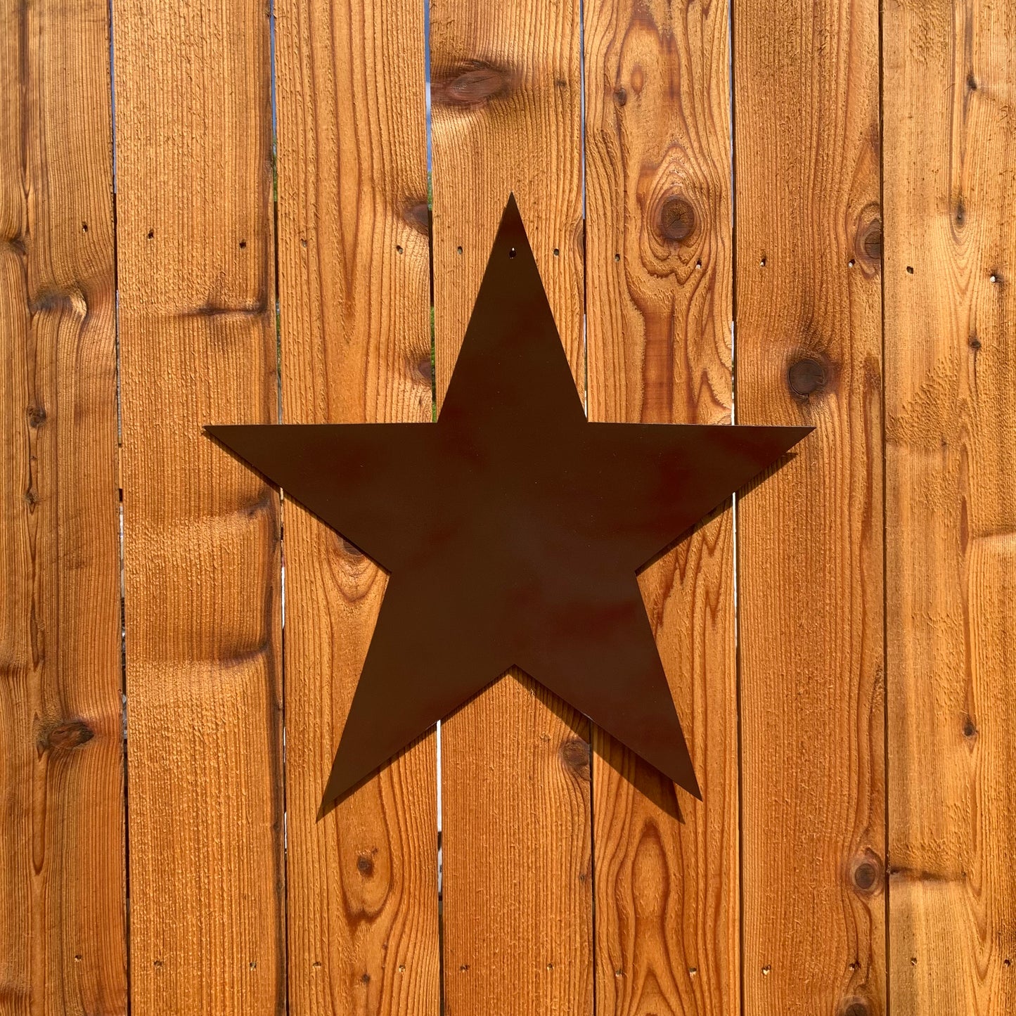 2D FLAT STAR BARN PLAIN LASERCUT METAL BROWN STAR ART WESTERN HOME DECOR HANDMADE #EH12822