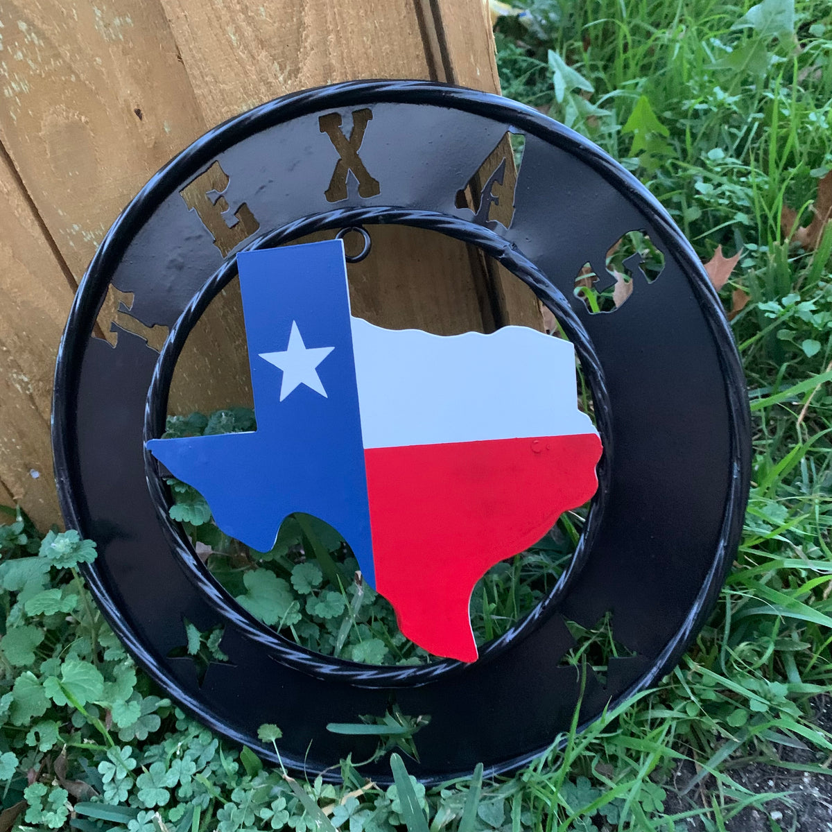 12" STATE OF TEXAS MAP CUSTOM METAL VINTAGE CRAFT SIGN WESTERN HOME DECOR NEW
