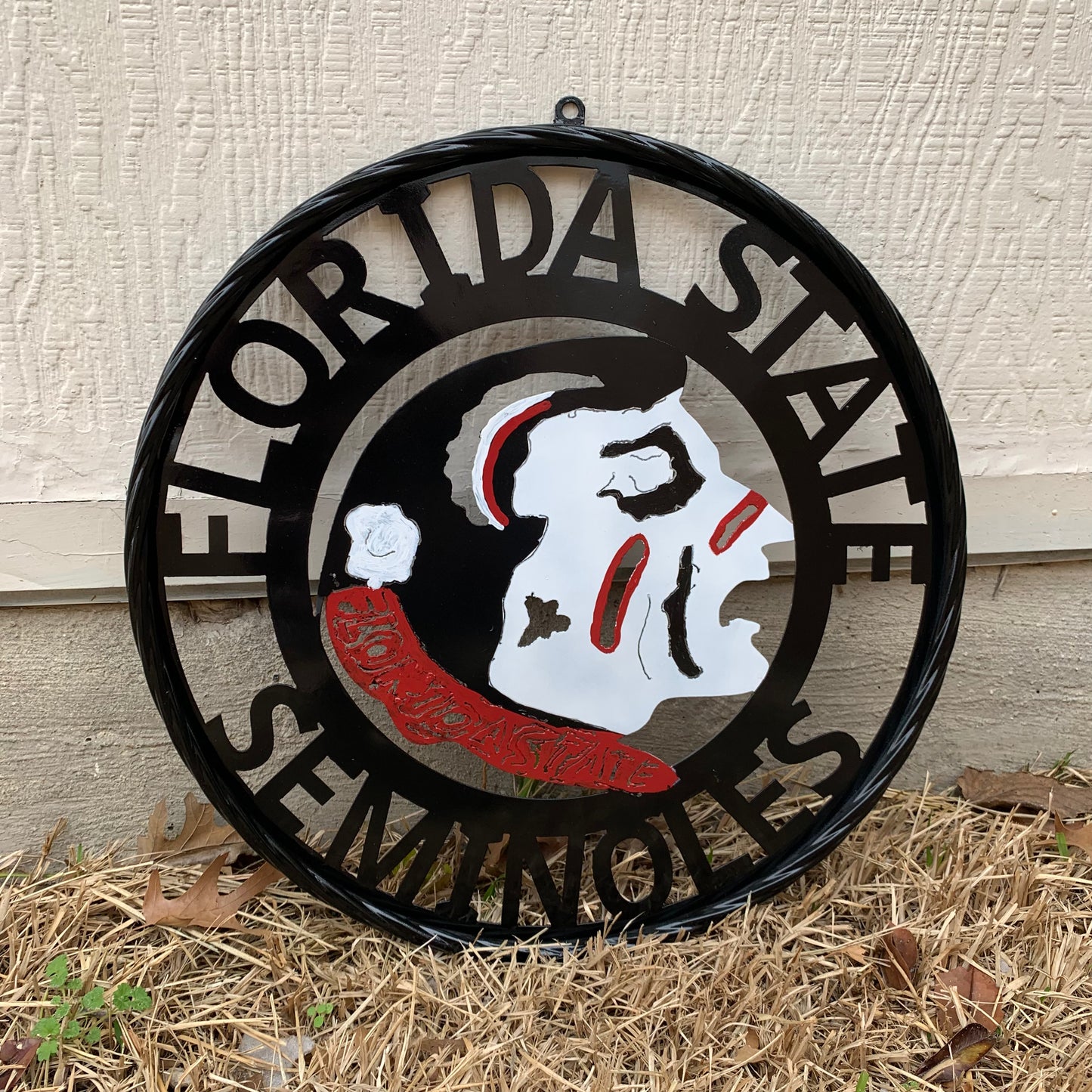 12", 18", 24", 32" FSU FLORIDA STATE SEMINOLES INDIAN LOGO METAL CUSTOM VINTAGE CRAFT TEAM SIGN