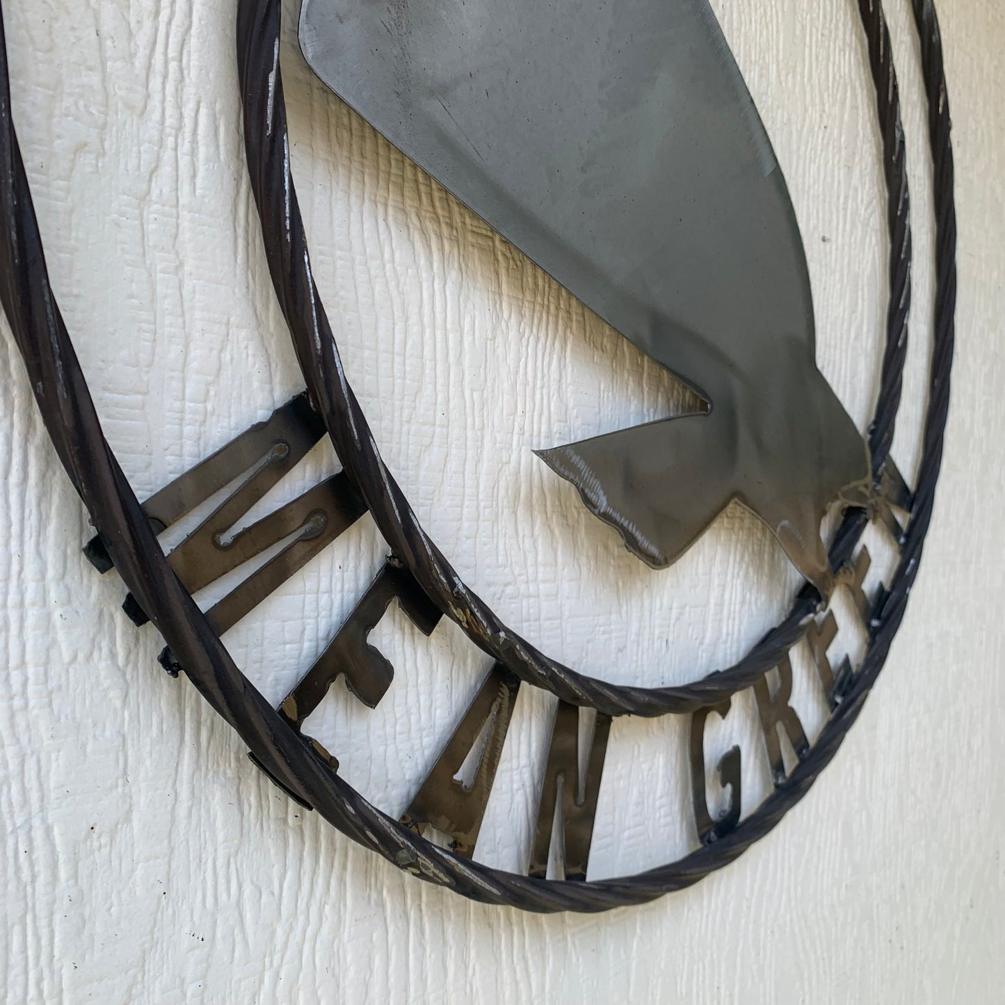 12", 18", 24", 32" UNT MEAN GREEN RAW METAL CUSTOM VINTAGE CRAFT WALL ART TEAM SIGN HANDMADE