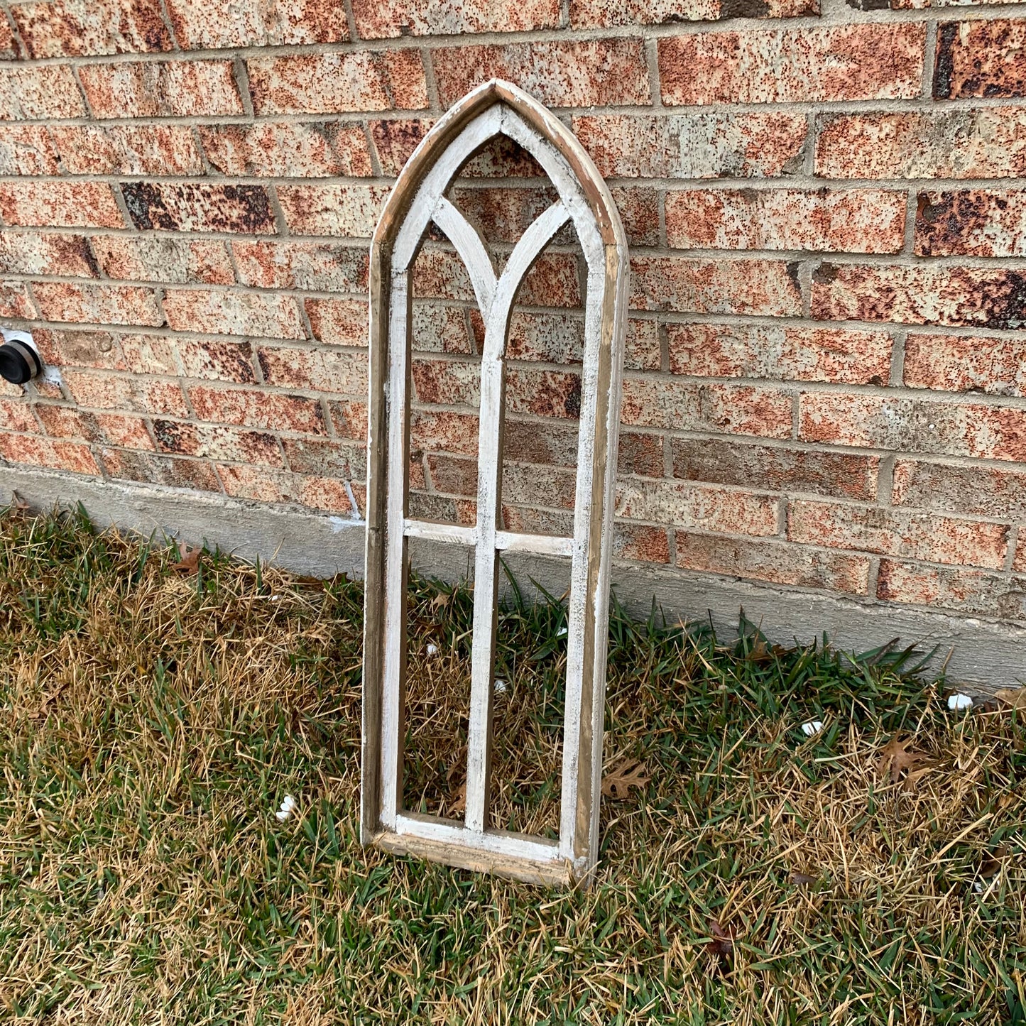 28",32",36" CATHEDRAL WINDOW WOOD 3PCS SET WESTERN HOME DECOR HANDMADE CRAFT NEW #EH11560