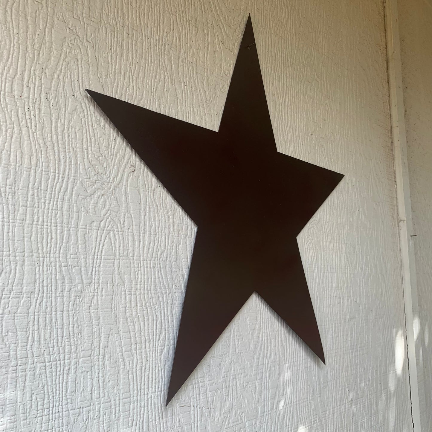 2D FLAT STAR BARN PLAIN LASERCUT METAL BROWN STAR ART WESTERN HOME DECOR HANDMADE #EH12822