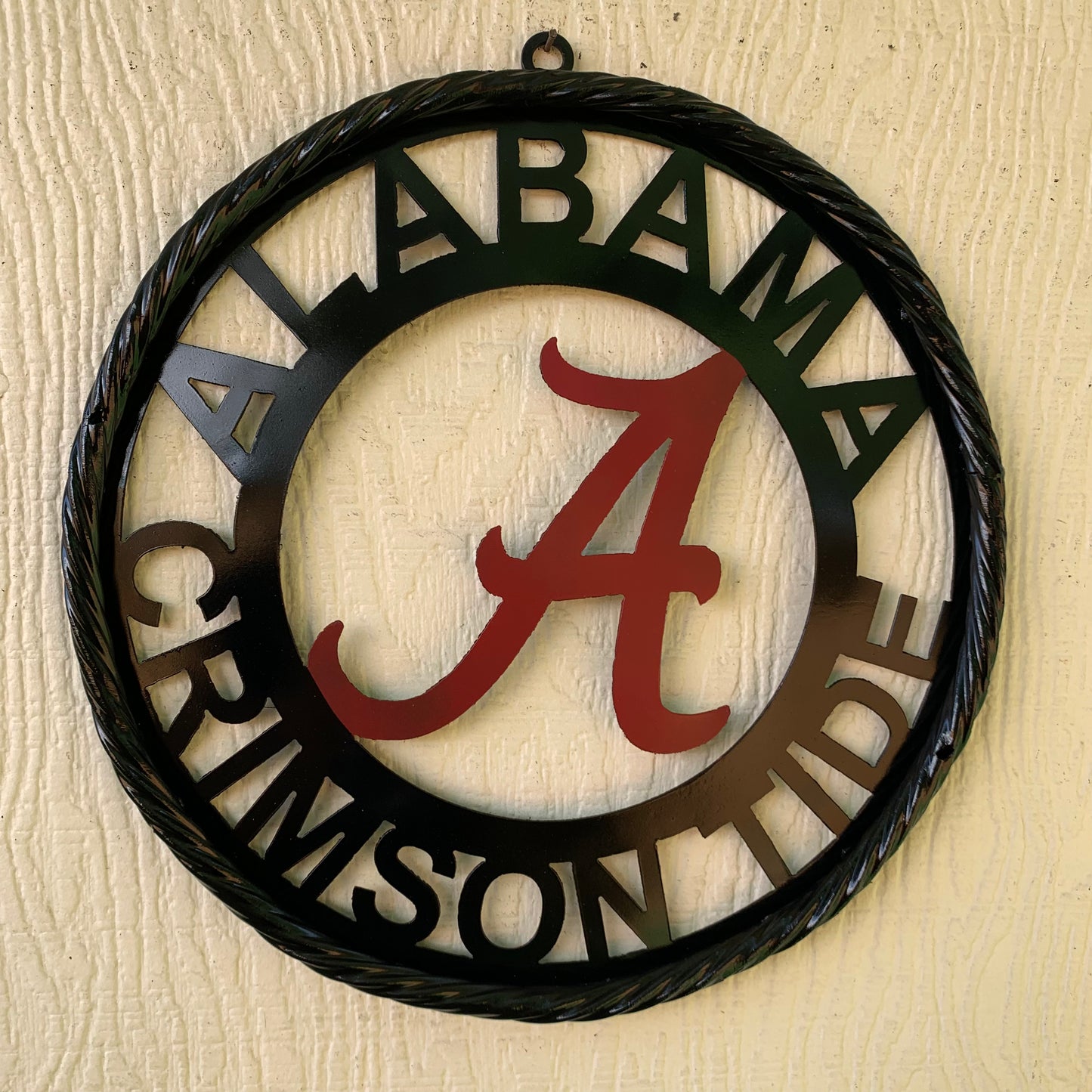 ALABAMA CRIMSON TIDE LASERCUT CUSTOM METAL VINTAGE CRAFT SIGN TEAM WESTERN HOME DECOR