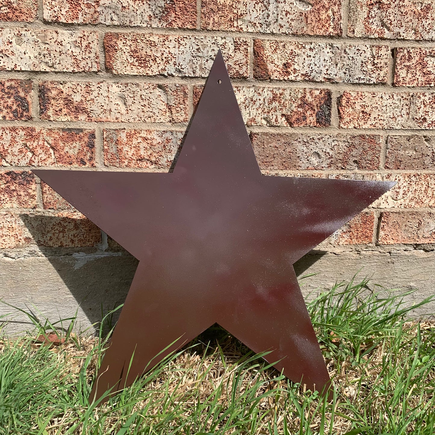 2D FLAT STAR BARN PLAIN LASERCUT METAL BROWN STAR ART WESTERN HOME DECOR HANDMADE #EH12822