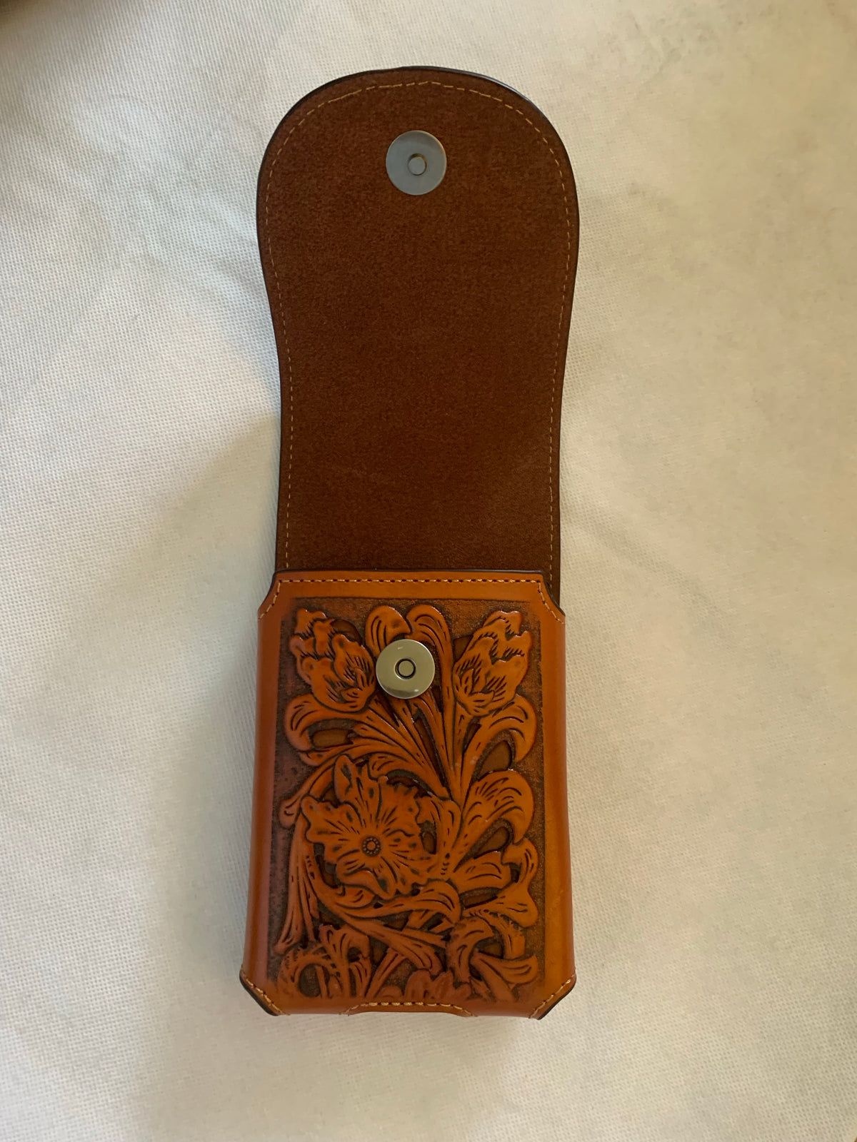 7" ROOSTER TAN BROWN LEATHER POUCH EXTRA LARGE  BELT LOOP HOLSTER CELL PHONE CASE UNIVERSAL OVERSIZE