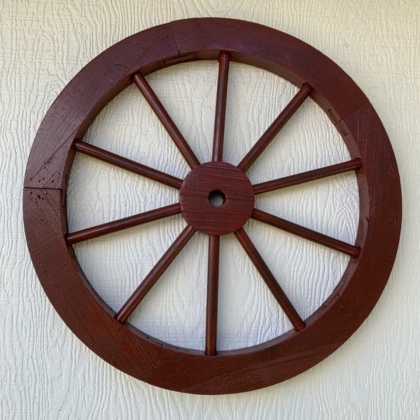 16",24",30" WAGON WHEEL RED BARN WOOD WESTERN HOME DECOR RUSTIC HANDMADE CRAFT