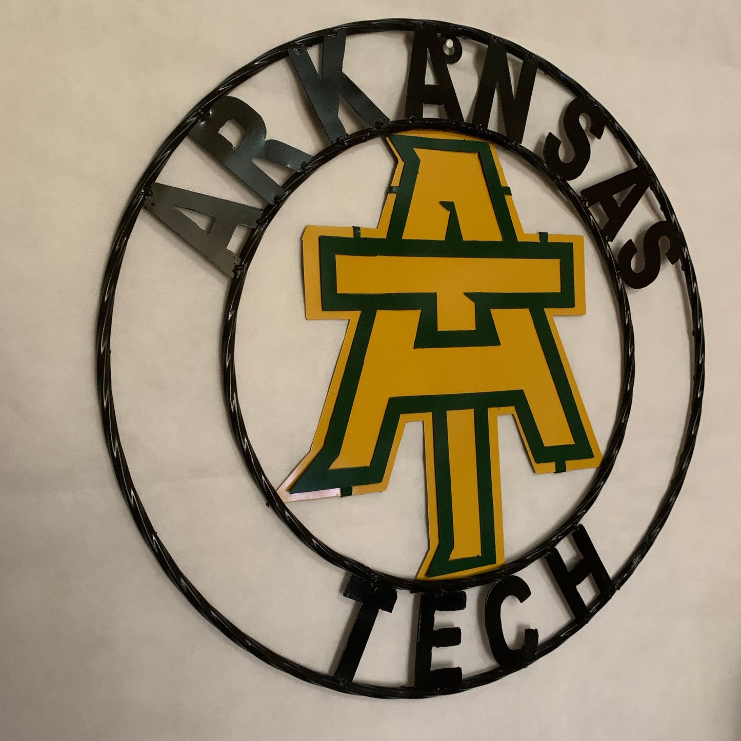 ARKANSAS TECH CUSTOM METAL VINTAGE CRAFT SIGN TEAM WESTERN HOME DECOR HANDMADE
